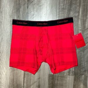 Calvin Klein Plaid Boxer Brief - XL